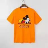 homem gucci t-shirt gg high quality mickey mouse orange ggcu36454,gucci t-shirt donald duck